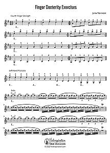 finger dexterity exercises - free sheet music