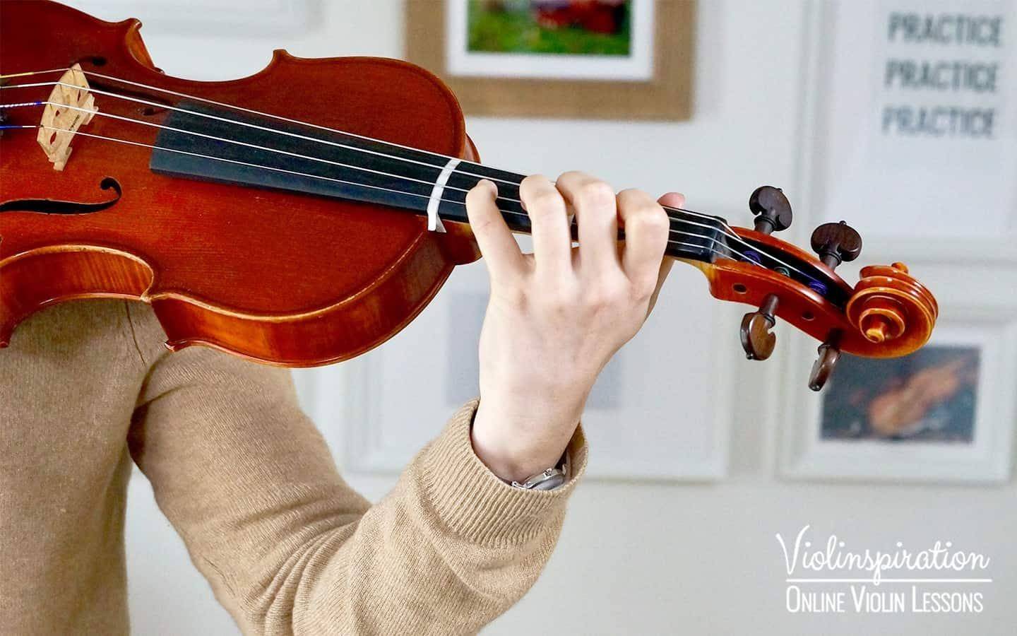 finger placement on violin - wrist position