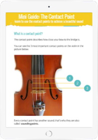 how to bow straight violin - Contact Point Guide