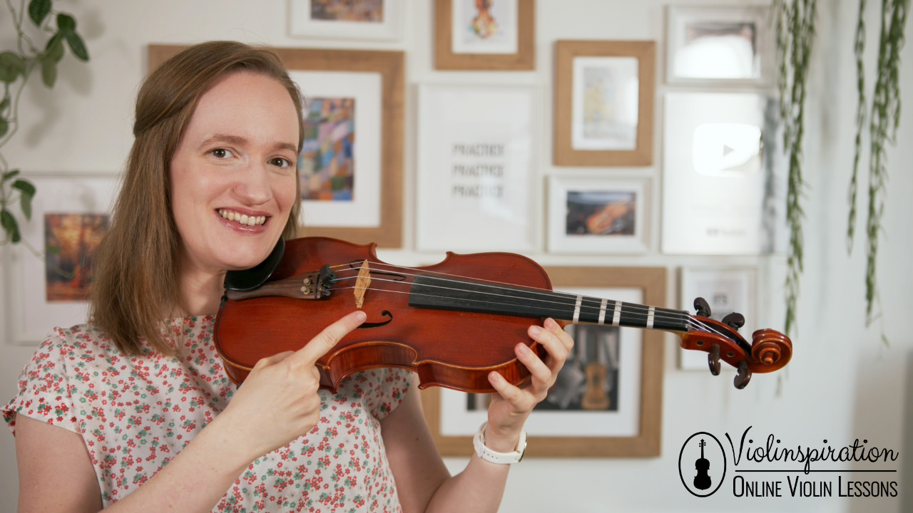 how to clean violin strings - Julia with a violin