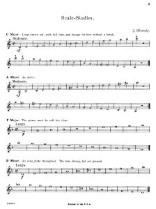 how to get good tone on violin - Scale-Studies for Violin by Jan Hřímalý