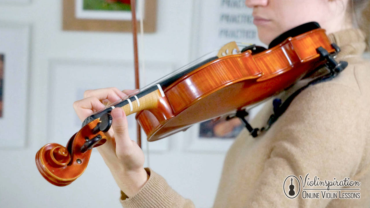 how to relax left hand violin - thumb