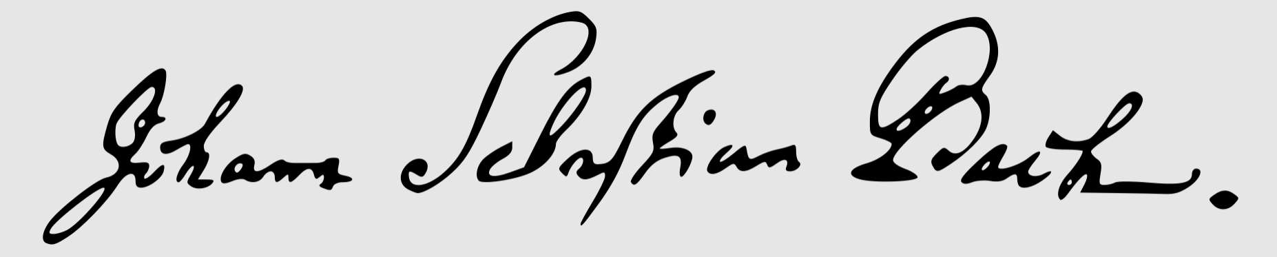 johann sebastian bach facts - signature