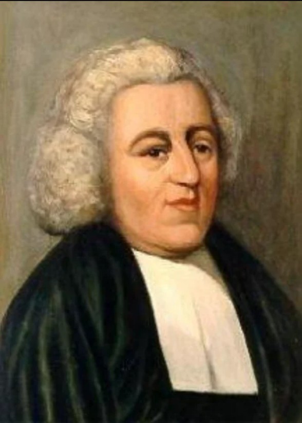 Portrait of English poet and clergyman John Newton, who wrote the words to