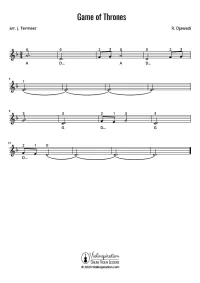 minor keys - Game-of-Thrones-Main-Theme-Violin-Sheet-Music-Tutorial