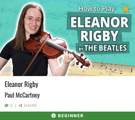 modern violin music - eleanor righby beginner