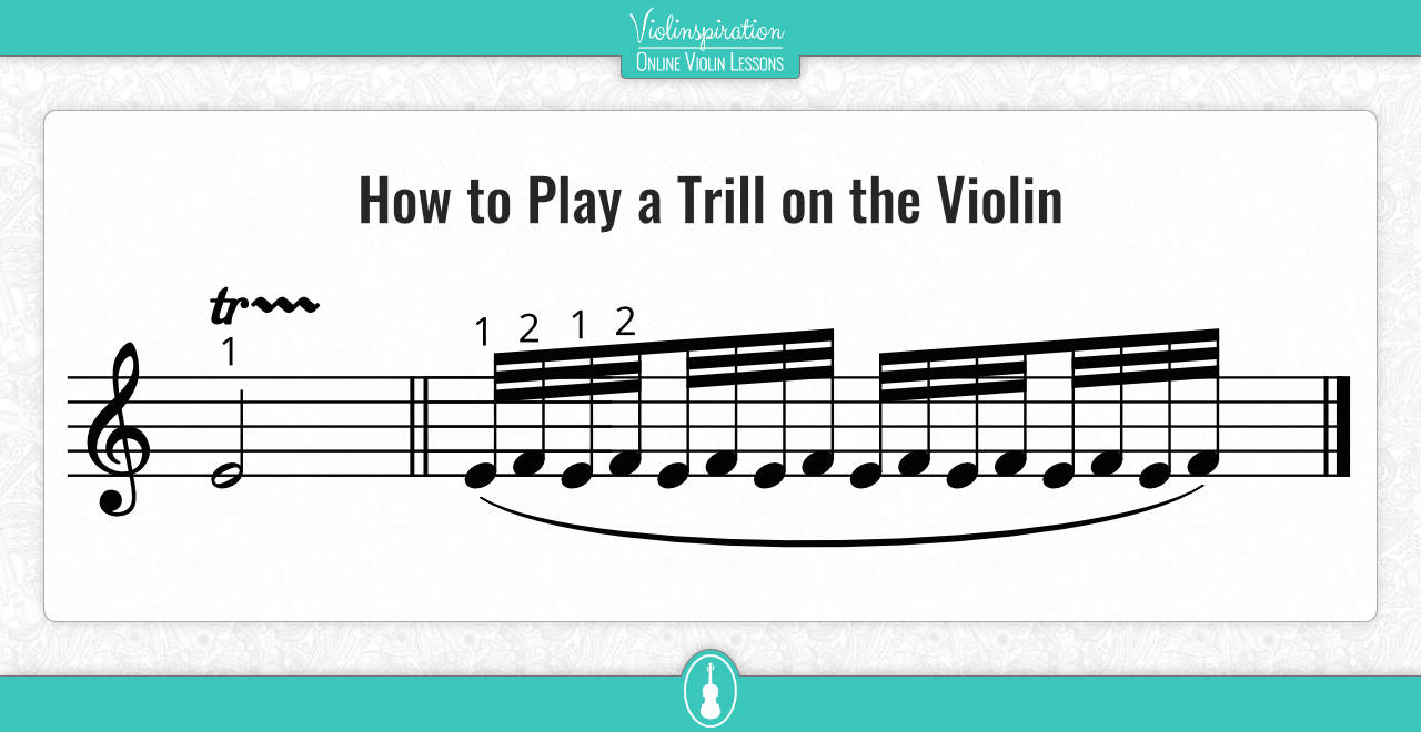 music ornaments - Trill on the Violin