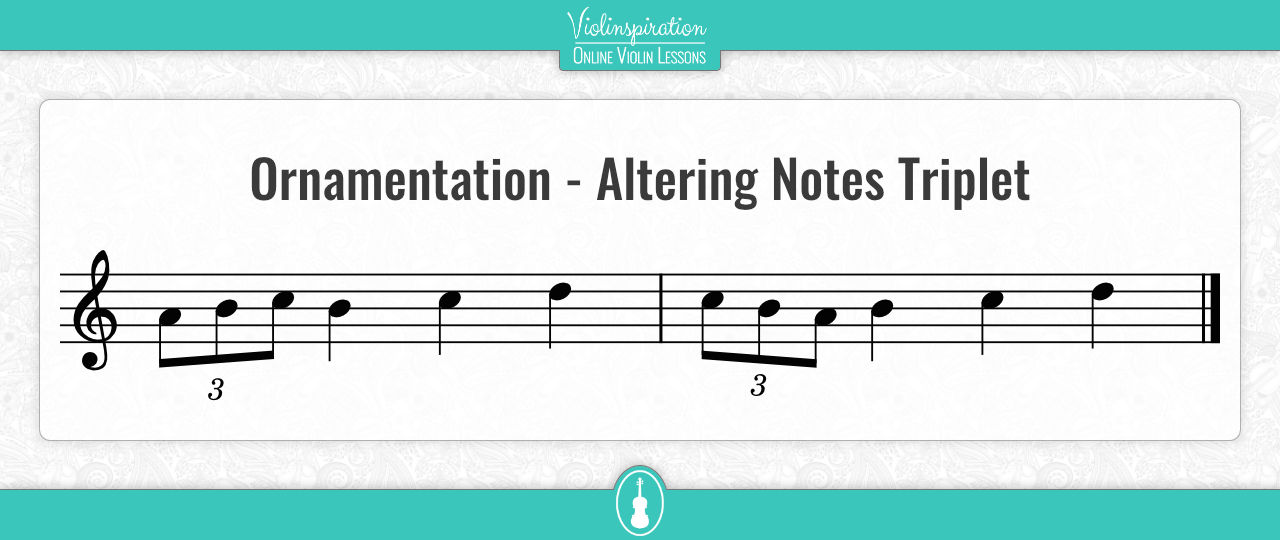 ornamentation in irish music - Altering Notes Triplet 1