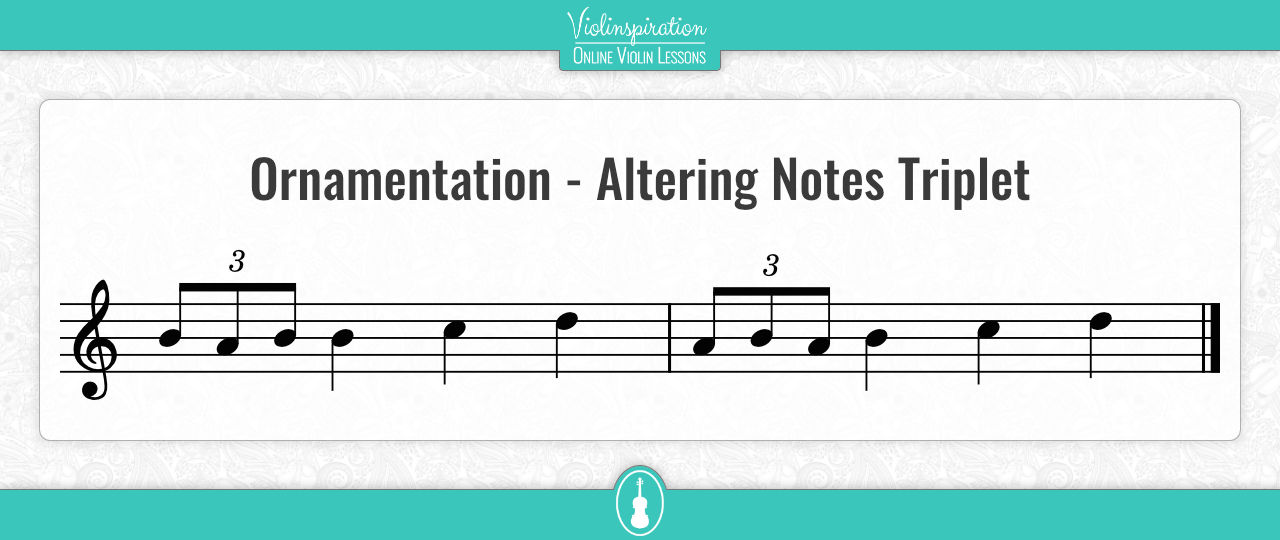 ornamentation in irish music - Altering Notes Triplet 2