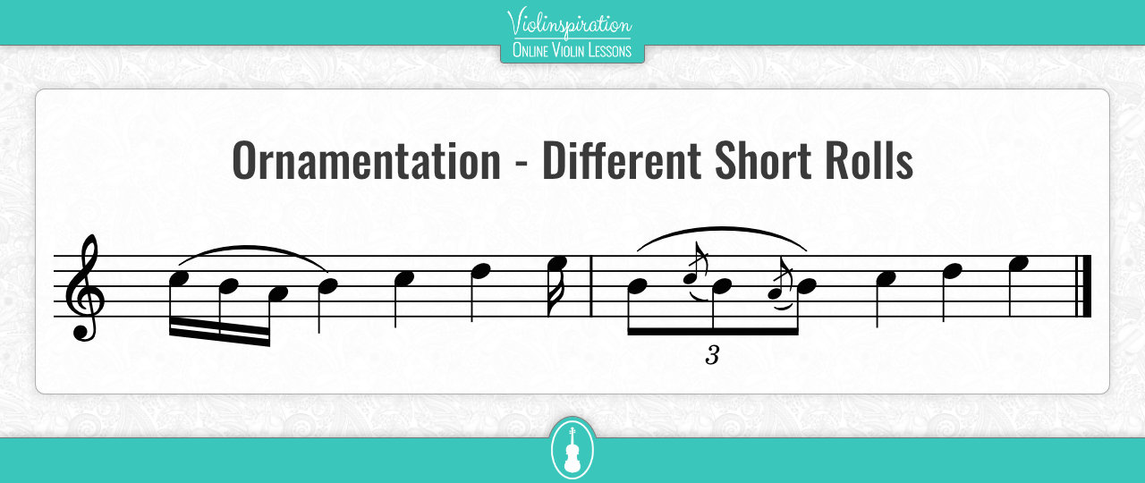 ornamentation in irish music - Different Short Rolls