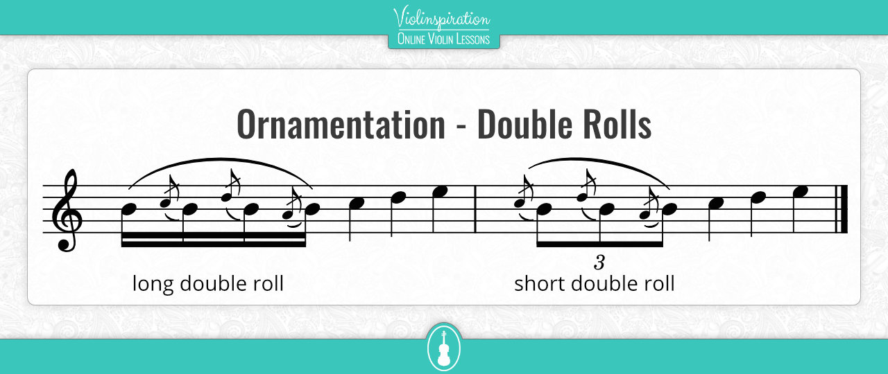 ornamentation in irish music - Double Rolls