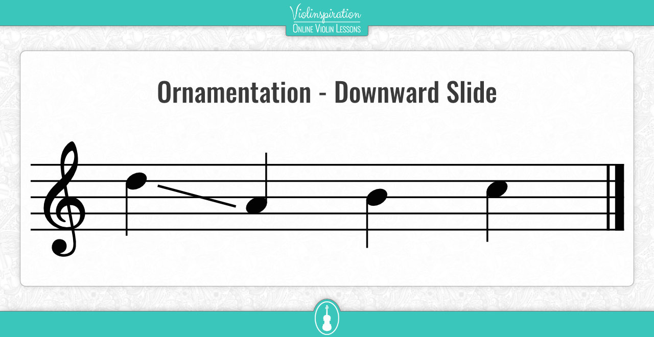 ornamentation in irish music - Downward Slide