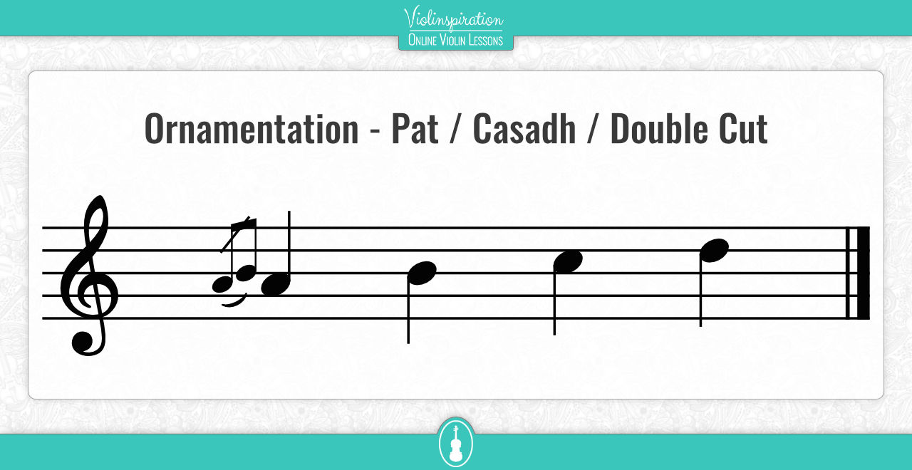 ornamentation in irish music - Pat - Casadh - Double Cut