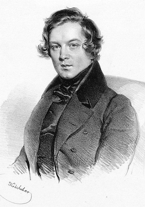 romantic period composers - Robert Schumann by Josef Kriehuber