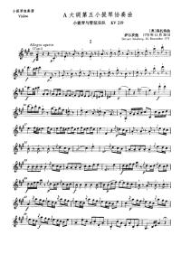 romantic violin music - Mozart Violin Concerto No. 5 in A Major