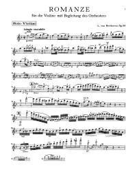 romantic violin music - Romance for Violin and Orchestra No. 2 in F Major - Beethoven
