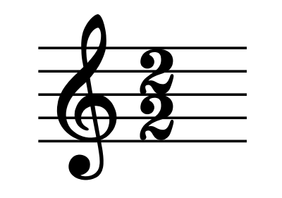 time signature in music - 2 2 meter