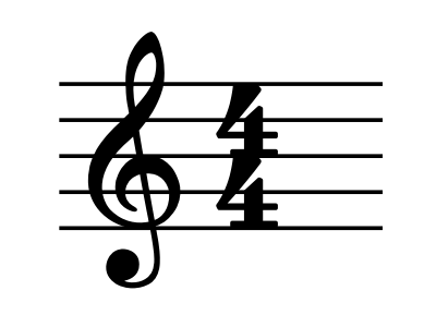 time signature in music - 4 4 meter