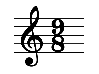 time signature in music - 9 8 meter