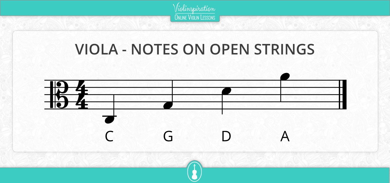 viola clef - viola open string notes