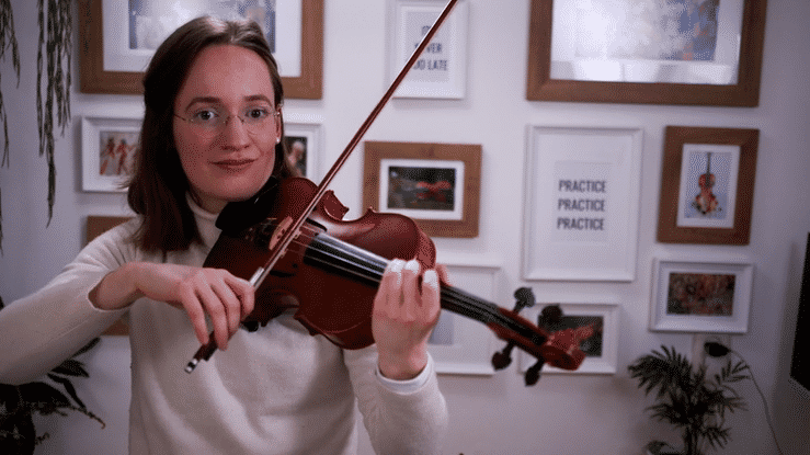 violin bariolage example