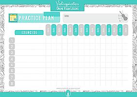 violin basics - Fillable Practice Plan