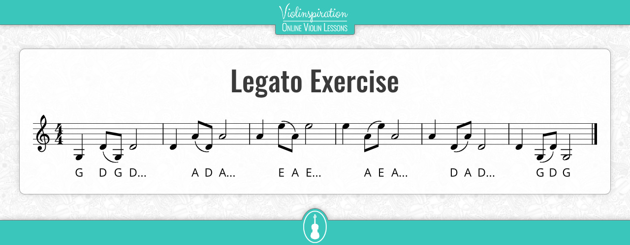 violin bowing exercises - legato exercise