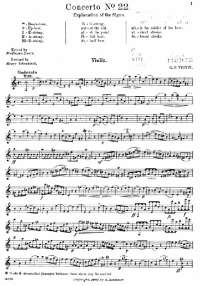 violin concertos - Viotti Violin Concerto No. 22 in A minor