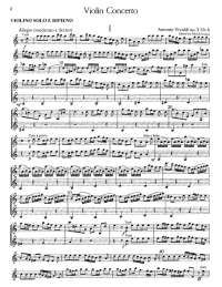 violin concertos - Vivaldi Concerto in A minor Op. 3 No. 6