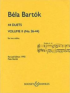 violin duets - Béla Bartók - 44 Duos for Two Violins, Sz. 98 - book 2