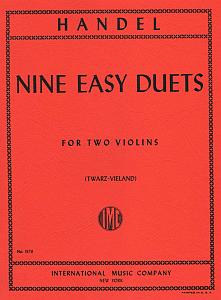violin duets - Handel - Nine Easy Duets
