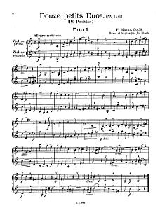 violin duets - Mazas op. 38 - Duo no. 1