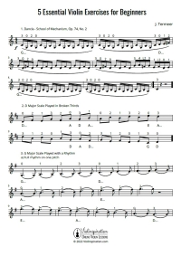 violin exercises for beginners - download free exercises