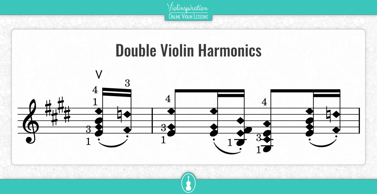 Violin Harmonics Chart