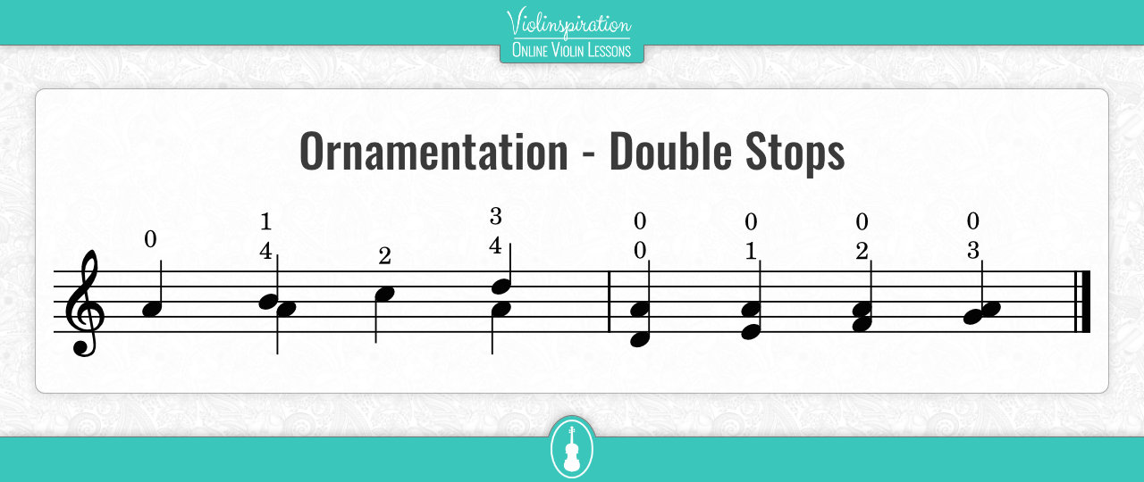 violin octaves - Double Stops