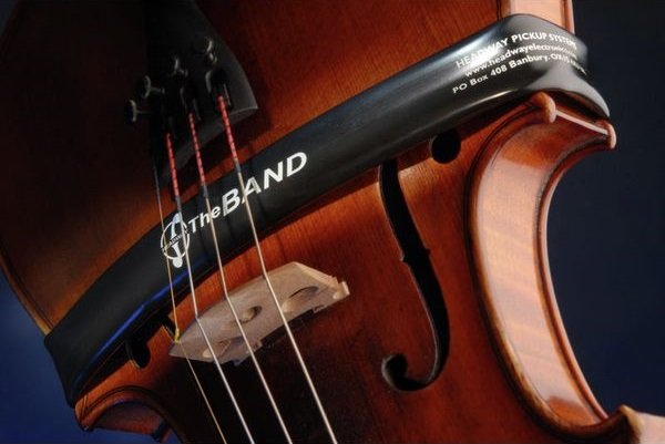 violin pickup - Headway - The Band close-up