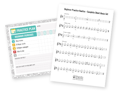 violin practice routine - Beginner Practice Routine sheet music