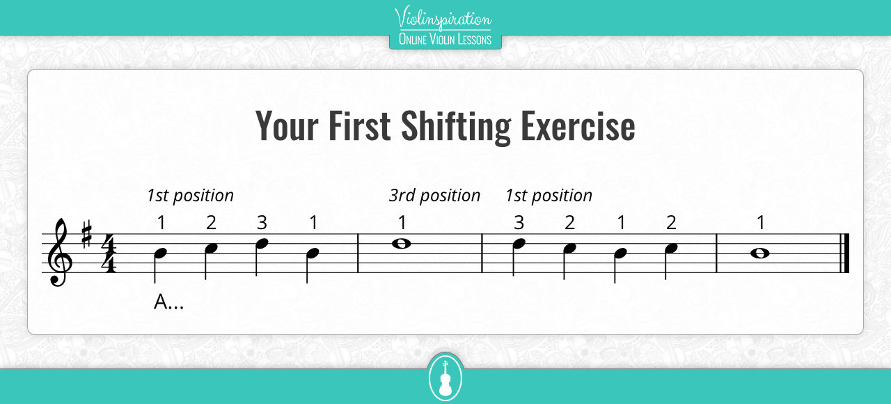 violin shifting exercises - Your First Shifting Exercise