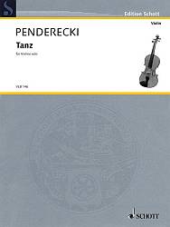 violin solos - Penderecki - Tanz - sheet music
