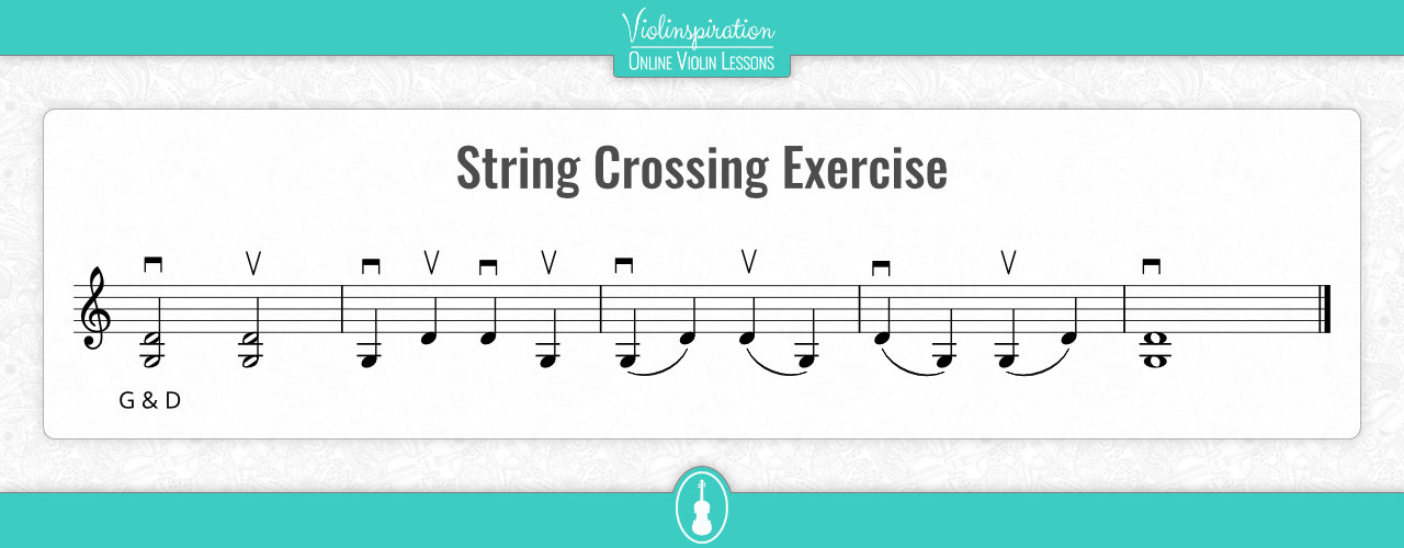 violin technique exercises - String Crossing Exercise