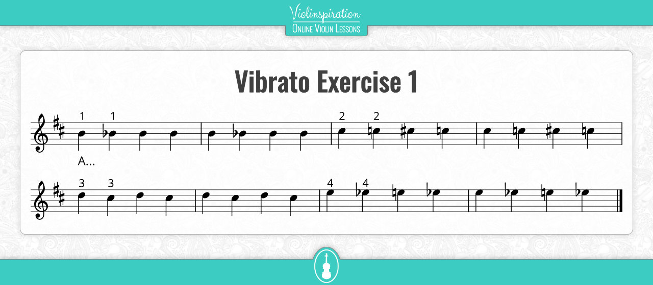 violin vibrato - Exercise 1