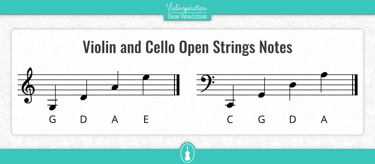 violin vs cello - Open Strings Notes
