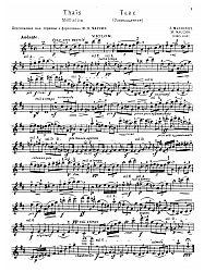 violin wedding songs - Meditation from Thais - Jules Massenet - violin sheet music